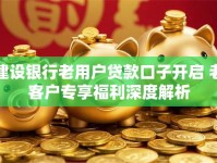 建设银行老用户贷款口子开启 老客户专享福利深度解析