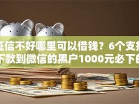 征信不好哪里可以借钱？6个支持下款到微信的黑户1000元必下的口子