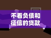 不看负债和征信的贷款有哪些？这些低门槛渠道了解一下