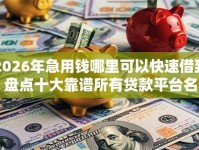 2026年急用钱哪里可以快速借到？盘点十大靠谱所有贷款平台名字大全