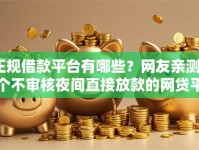 正规借款平台有哪些？网友亲测6个不审核夜间直接放款的网贷平台盘点