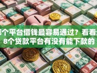 哪个平台借钱最容易通过？看看这8个贷款平台有没有能下款的