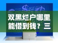 双黑烂户哪里能借到钱？三大渠道解决征信难题