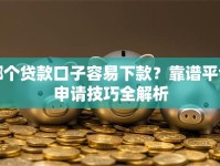 哪个贷款口子容易下款？靠谱平台申请技巧全解析