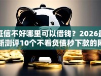 征信不好哪里可以借钱？2026最新测评10个不看负债秒下款的网贷软件