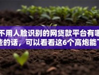 不用人脸识别的网贷款平台有哪些的话，可以看看这6个高炮能下款的口子