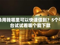 急用钱哪里可以快速借到？5个平台试试看哪个能下款