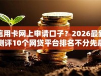 信用卡网上申请口子？2026最新测评10个网贷平台排名不分先后