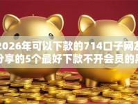 2026年可以下款的714口子网友分享的5个最好下款不开会员的黑户借钱平台我觉得不错！