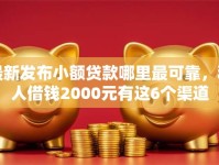 最新发布小额贷款哪里最可靠，私人借钱2000元有这6个渠道