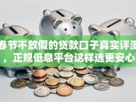 春节不放假的贷款口子真实评测，正规低息平台这样选更安心