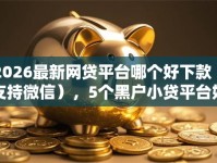 2026最新网贷平台哪个好下款（支持微信），5个黑户小贷平台好借款无私分享