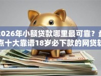 2026年小额贷款哪里最可靠？盘点十大靠谱18岁必下款的网贷软件