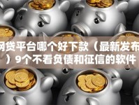网贷平台哪个好下款（最新发布！）9个不看负债和征信的软件