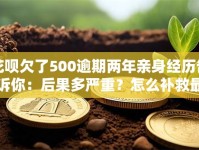 花呗欠了500逾期两年亲身经历告诉你：后果多严重？怎么补救最有效