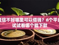 征信不好哪里可以借钱？6个平台试试看哪个能下款