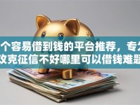 9个容易借到钱的平台推荐，专为攻克征信不好哪里可以借钱难题