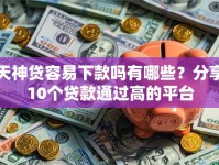 天神贷容易下款吗有哪些？分享10个贷款通过高的平台
