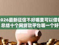 2026最新征信不好哪里可以借钱，总结十个网贷款平台哪一个好借钱！