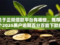 关于正规借款平台有哪些，推荐6个2025黑户逾期百分百能下款的口子给你