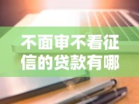 不面审不看征信的贷款有哪些？快速到账、低门槛产品解析！