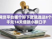 网贷平台哪个好下款就选这8个8千元14天借款小额口子