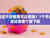 征信不好哪里可以借钱？7个平台试试看哪个能下款
