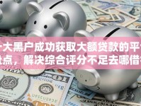十大黑户成功获取大额贷款的平台盘点，解决综合评分不足去哪借钱的问题