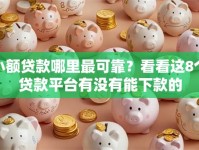 小额贷款哪里最可靠？看看这8个贷款平台有没有能下款的