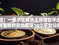 惊！一男子在解决正规借款平台有哪些时竟然发现10个平台公司贷款，事后分享了出来