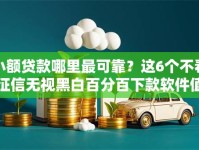 小额贷款哪里最可靠？这6个不看征信无视黑白百分百下款软件值得一试