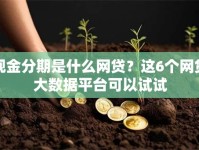 现金分期是什么网贷？这6个网贷大数据平台可以试试