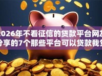 2026年不看征信的贷款平台网友分享的7个那些平台可以贷款我觉得不错！