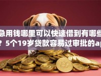 急用钱哪里可以快速借到有哪些？5个19岁贷款容易过审批的app推荐给你