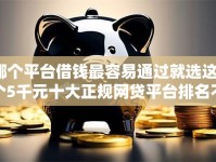 哪个平台借钱最容易通过就选这5个5千元十大正规网贷平台排名不分先后