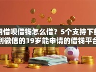 用借呗借钱怎么借？5个支持下款到微信的19岁能申请的借钱平台