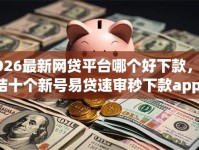 2026最新网贷平台哪个好下款，总结十个新号易贷速审秒下款app！