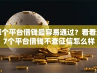 哪个平台借钱最容易通过？看看这7个平台借钱不查征信怎么样