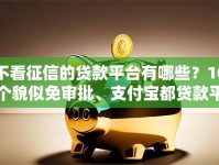 不看征信的贷款平台有哪些？10个貌似免审批、支付宝都贷款平台合集
