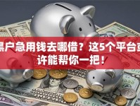黑户急用钱去哪借？这5个平台或许能帮你一把！