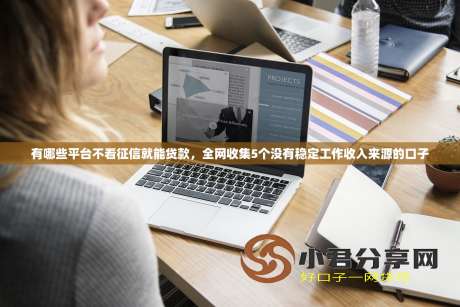 有哪些平台不看征信就能贷款，全网收集5个没有稳定工作收入来源的口子