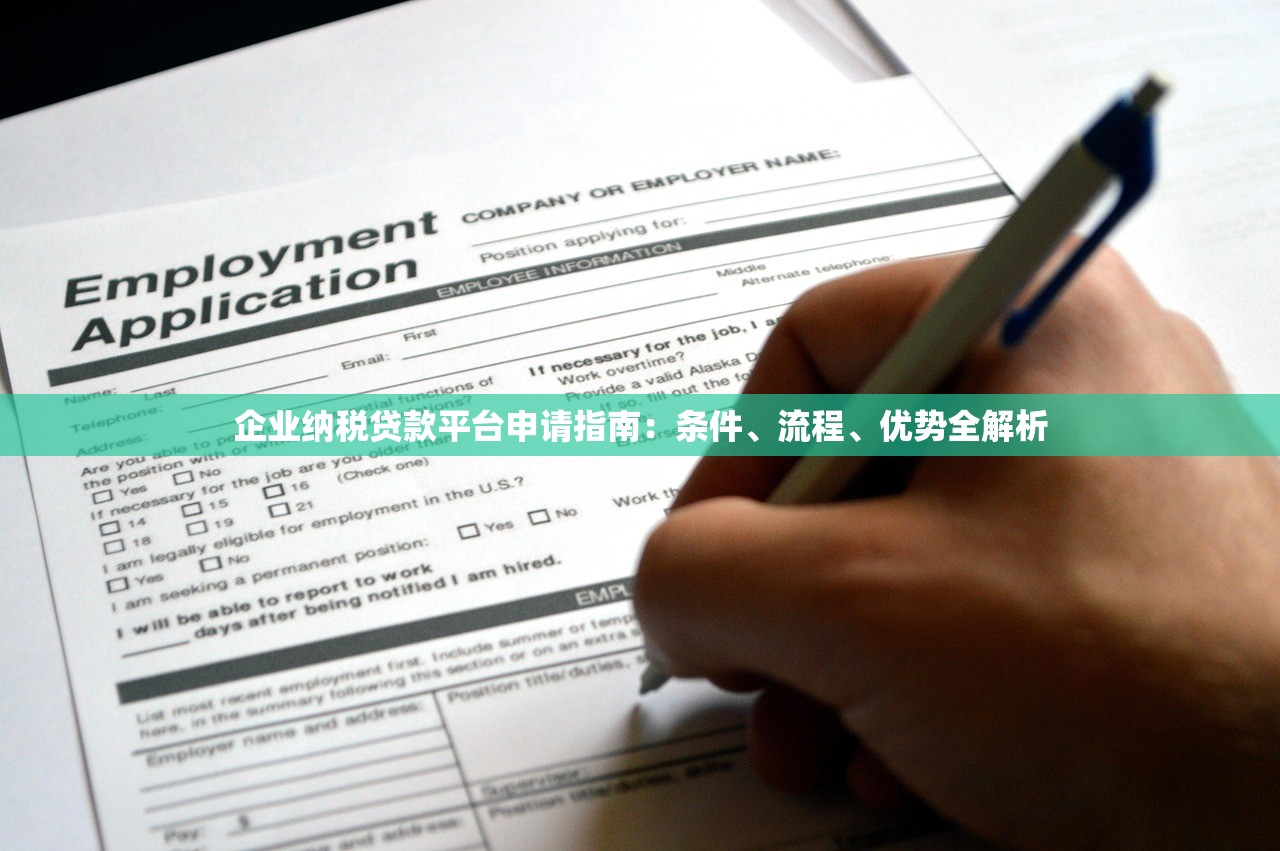 企业纳税贷款平台申请指南：条件、流程、优势全解析