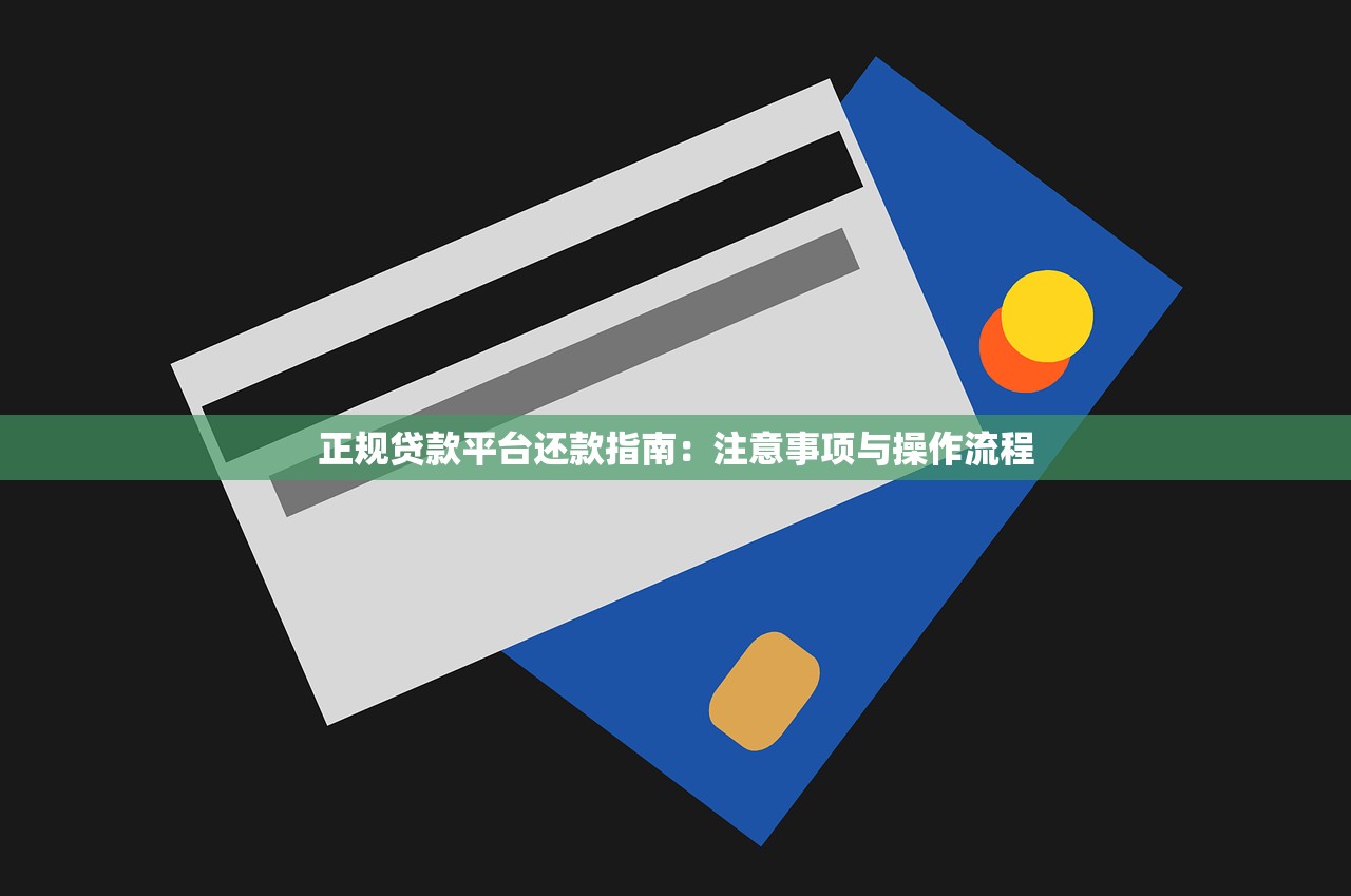 正规贷款平台还款指南：注意事项与操作流程