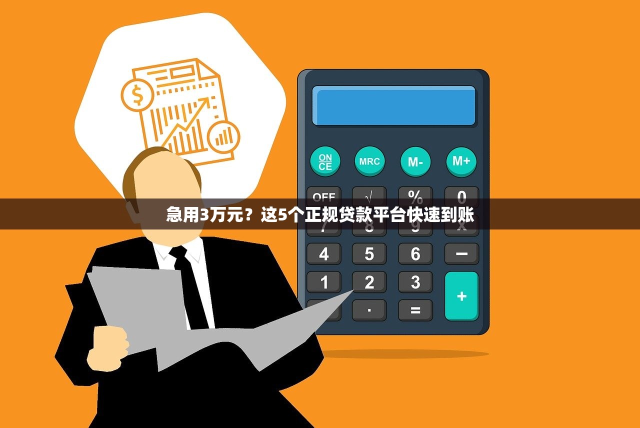 急用3万元？这5个正规贷款平台快速到账