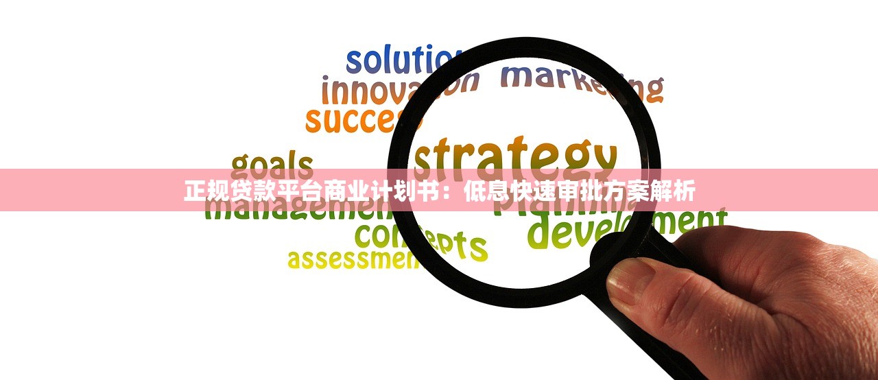 正规贷款平台商业计划书:低息快速审批方案解析 正规贷款平台商业计划书:低息快速审批方案解析