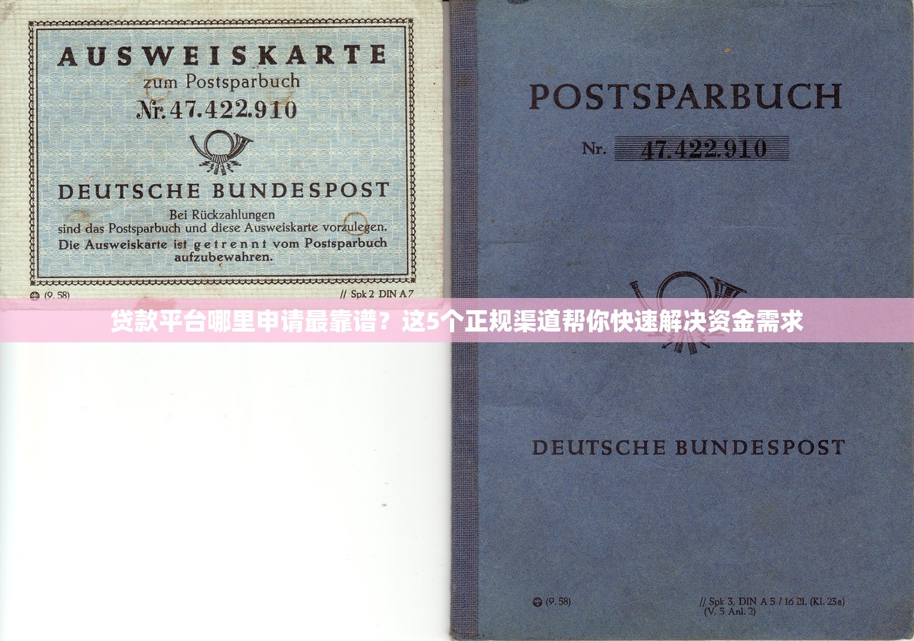 贷款平台哪里申请最靠谱？这5个正规渠道帮你快速解决资金需求