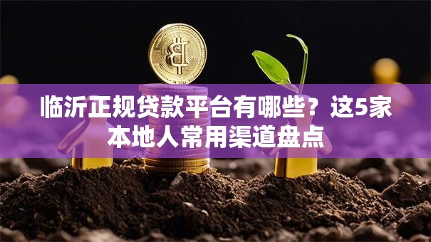 临沂正规贷款平台有哪些?这5家本地人常用渠道盘点 临沂正规贷款平台有哪些?这5家本地人常用渠道盘点