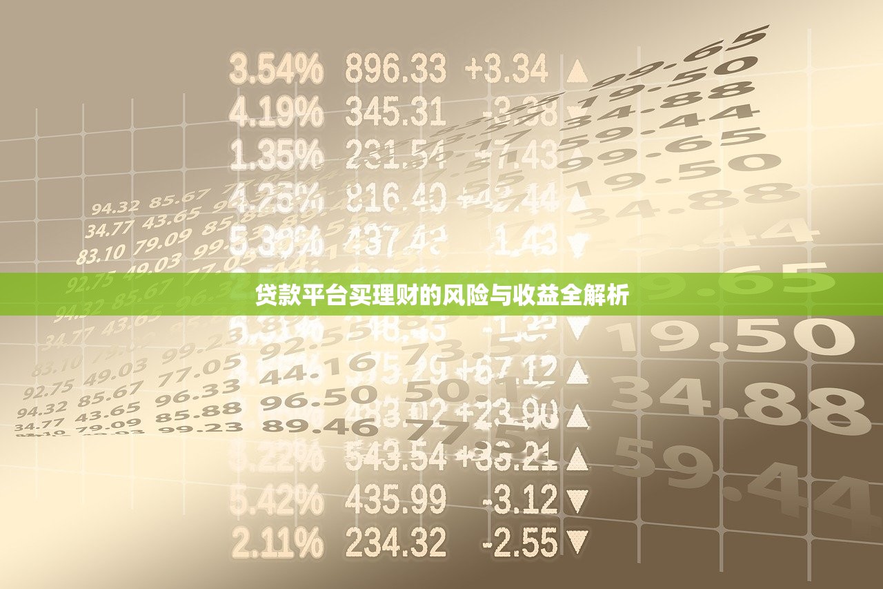 贷款平台买理财的风险与收益全解析