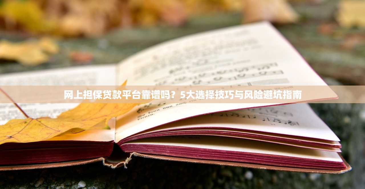 网上担保贷款平台靠谱吗？5大选择技巧与风险避坑指南