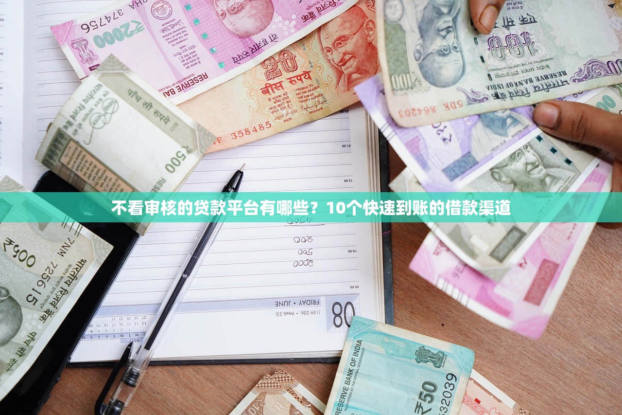 不看审核的贷款平台有哪些？10个快速到账的借款渠道